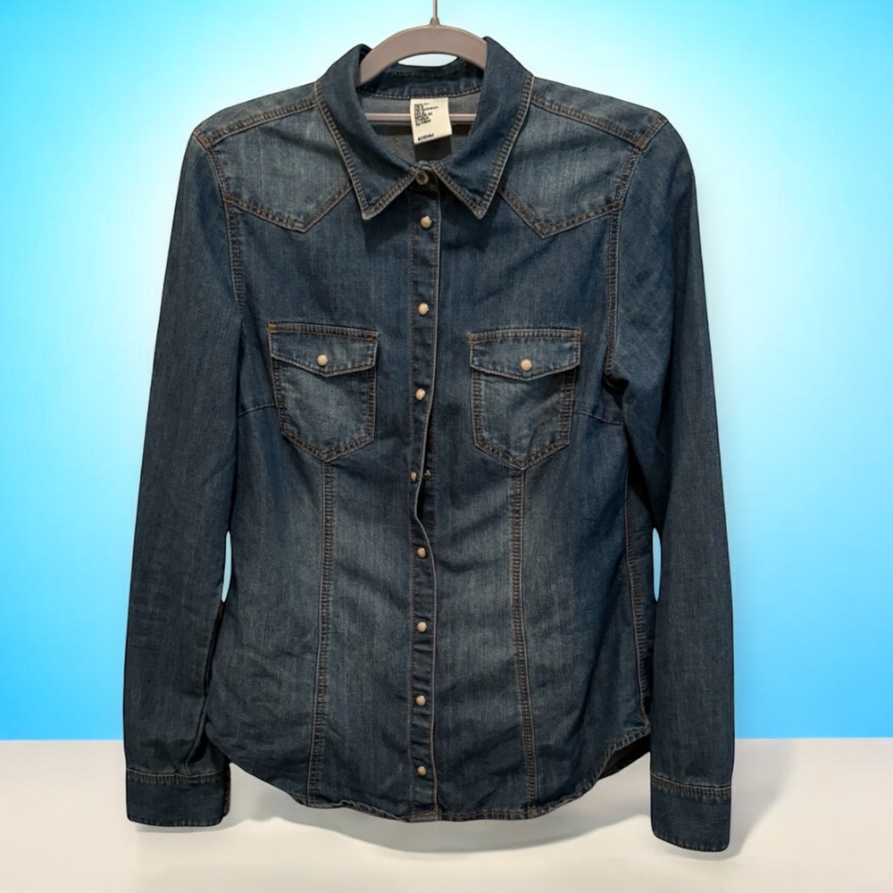 H&M Blue Denim Shirt